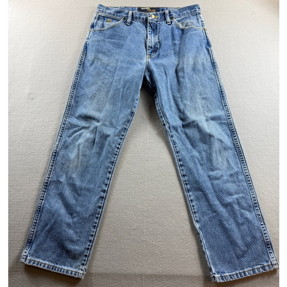 Wrangler Jeans Men 33x30 Blue George Strait Cowboy Cut 13MGSHD
